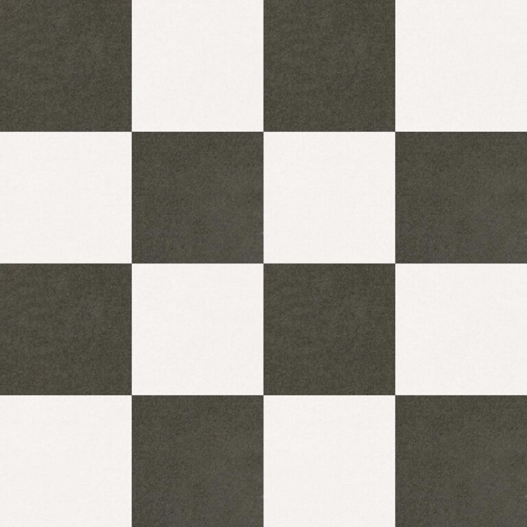 20x20 Checker Board Siyah