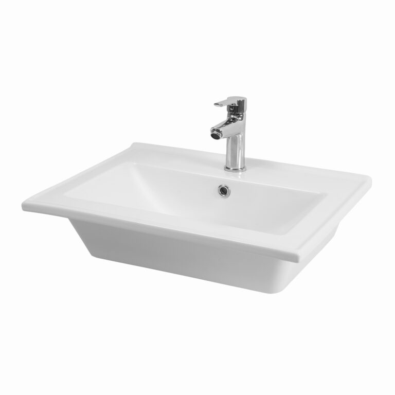 Tyana 60 cm Mobilya Uyumlu Batarya Delikli Lavabo