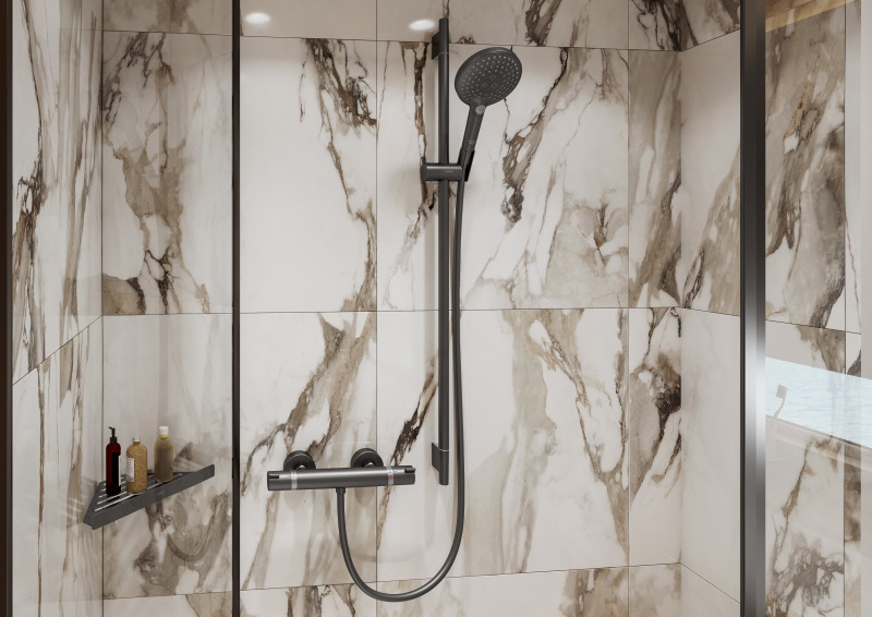 HansGrohe Unica Duş Barı S Puro 65 Cm, Duş Hortumu İle - 28632340 - Görsel 2